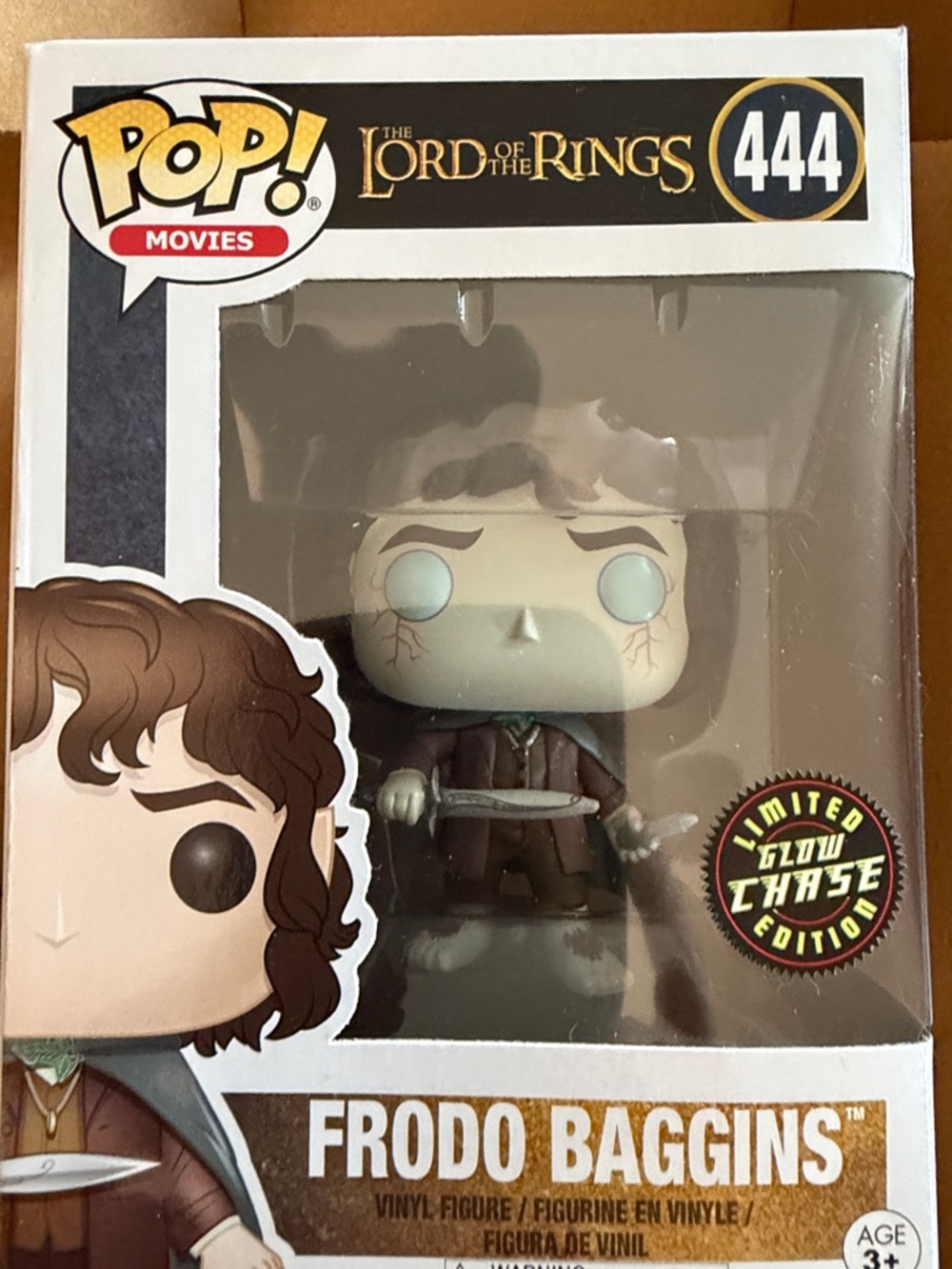 Funko Pop Lord of the Rings Frodo Baggins #444 Glow Chase Limited EditionFigure